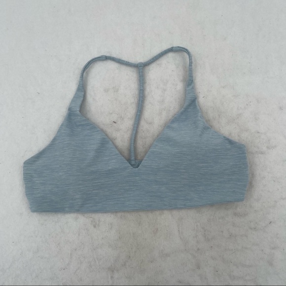 VICTORIA’S SECRET Women’s Bralette Heathered Blue removable pads Y back Large - Picture 1 of 10